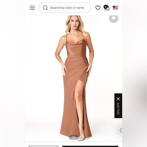 Azazie bridesmaid dress, size A2